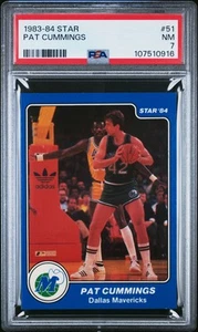 1983-84 Star #51 Pat Cummings PSA 7 Dallas Mavericks - Bild 1 von 2