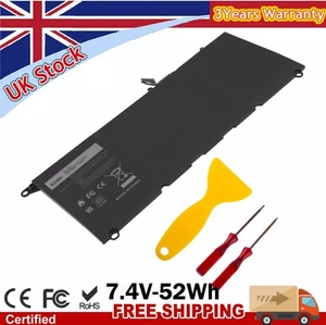 Laptop Battery for Dell XPS 13 XPS ASUNCELL 52WH 7.4V JD25G - Afbeelding 1 van 8