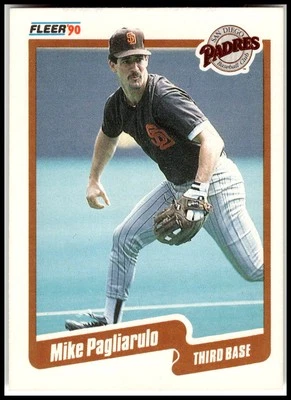 1990 Fleer #163 Mike Pagliarulo - Image 1 of 2