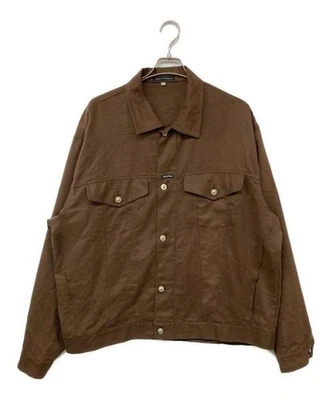 KARL KANI Imitación Gamuza Ancha Camionero Chaqueta Marrón Foto 1 de 4