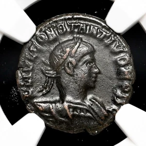 RÖMISCHES REICH. Constantius II. AD 337-361. Æ Nummus, Trier, NGC zertifiziert - Bild 1 von 4
