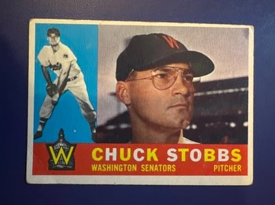 1960 TOPPS #432 CHUCK STOBBS WASHINGTON SENATORS PITCHER  *FREE SHIPPING* - Image 1 of 2
