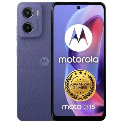MOTOROLA MOTO E15 4G (6.67") 2GB RAM 64GB Fresh Lavender SMARTPHONE GARANZIA ITA - Immagine 1 di 3
