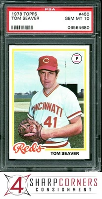 Topps #450 1978 Tom Seaver Reds Hof PSA 10 Foto 1 de 3