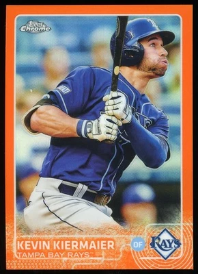 Kevin Kiermaier 2015 Topps cromo #59 refractor naranja/25 Tampa Bay Rays Foto 1 de 2