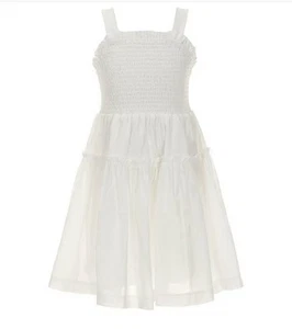 A LOVES A GIRL White Smocked Dress Size Medium M Boho Girl’s - Picture 1 of 8