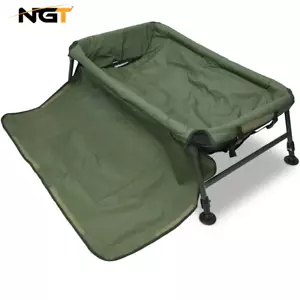 NGT Deluxe Carp Fishing Cradle Unhooking Mat Knee Pad System Aluminium Framed - Picture 1 of 8