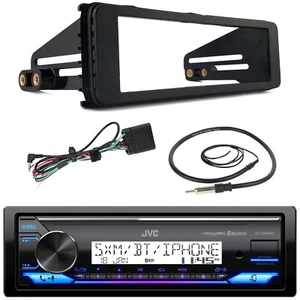 JVC Marine Stereo Receiver, Dash Install Kit, 22"Antenna for Harley D 1996-2013 - Picture 1 of 4
