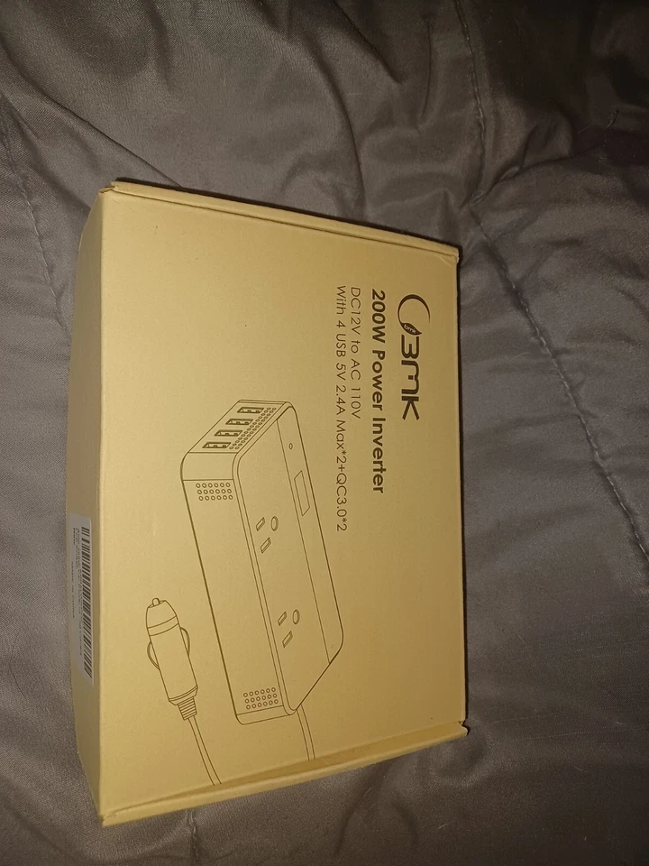 4 USB Car Power Inverter 200W  DC 12V to AC 110V Convertidor - Image 1 of 3