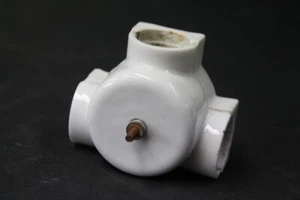 Porzellan Verteilerdose Abzweigdose Porzellan 3 Abgänge Keramik - Imagen 1 de 12
