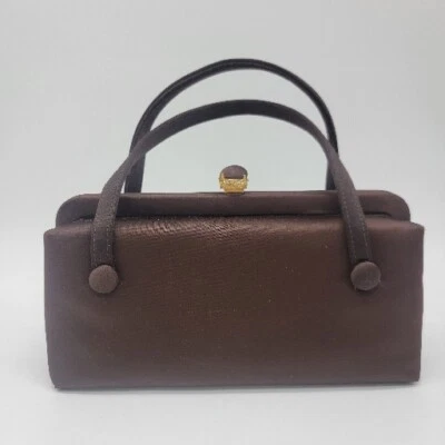 Vintage "After Five" Bag Wine Color Evening Bag with Change Purse Read Desc  - Image 1 of 4