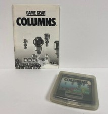 Columns Sega Game Gear Video Game Cartridge and Manual 1991, Works Great