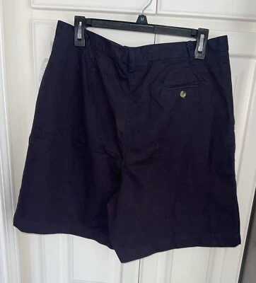 Pantalones cortos plisados vintage blancos ciervo para mujer azul marino tiro alto nuevos con etiquetas talla 16 Foto 1 de 4