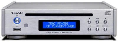 TEAC PD-301-X CD Player Wide FM Tuner USB memory AC100V Silver Japan NEW - Image 1 of 4
