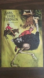 The Swiss Family Robinson by Johann Wyss, 1968 large hardcover, vintage - Picture 1 of 4