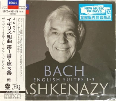 Vladimir Ashkenazy Piano NEW 2 CD(UHQCD/MQA) Bach English Suites/Concerto OBI - Image 1 of 2