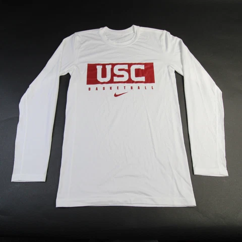 USC Trojans Nike Dri-Fit Long Sleeve Shirt Men's White New Cover