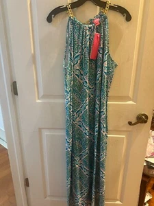 Lilly Pulitzer Bingham Halter Midi knit dress, size XL, new with tags - Picture 1 of 4