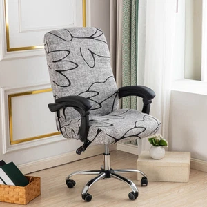 Stretch Printed Computer Office Chair Covers, Removable Washable Anti-Dust - Picture 1 of 123