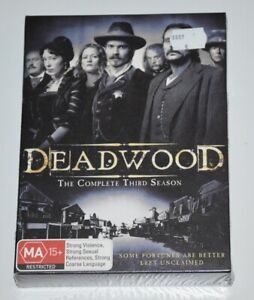 Deadwood - The Complete Third Season REGION 4 PAL Brand New & Sealed FREE POST
