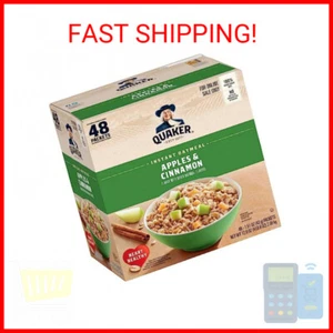 Quaker Instant Haferflocken, Äpfel und Zimt, Einzelpackungen (48 Stück à 1,5 - Bild 1 von 2