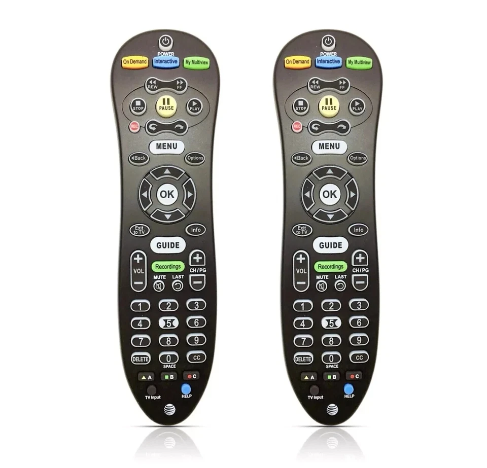 2 Pack AT&T U-Verse S30 Universal Remote Control Blue Back Light (S30-S1B) - Image 1 of 1