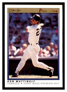 1991 O-Pee-Chee Premier #77 DON MATTINGLY  ~E9G