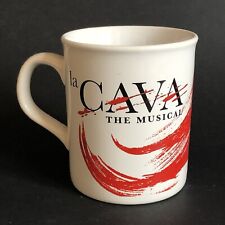 La Cava The Musical Souvenir Mug Red & White 2000 Millennium Face HTF Small Flaw