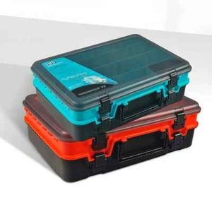 Double Layer Fishing Tackle Boxes Portable Fishing Accessories Tool Storage Box - Picture 1 of 27