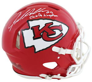 Jared Allen "Chiefs Kingdom" Signed Full Size Speed Proline Helmet BAS Witnessed