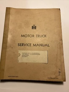 International Harvester Motor Truck Service Manual Great Condition! - Picture 1 of 6