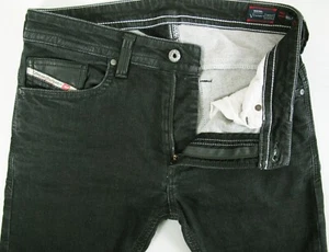 HOT Men DIESEL THAVAR 825I SKINNY STRETCH BLACK SWEAT PANTS Jeans 28 x30 (29x30) - Picture 1 of 14