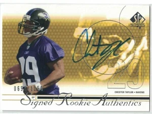 Auténtico Chester Taylor Rookie Authentics 2002 SP # 656/1150 - Imagen 1 de 1