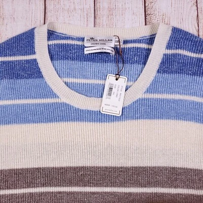 NWT $175 Peter Millar Crown Cool Merino Wool/Linen Crew Neck Sweater XXL - Image 1 of 4