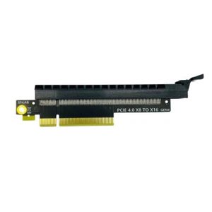 Nuevo convertidor de tarjeta vertical PCIe 4.0 X4/X8 a X16/adaptador de extensión X16PCI-E Gen 4 - Imagen 1 de 14