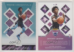 2018-19 Panini Status Rookie Credentials Aqua Devonte' Graham #39 Rookie RC