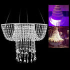 Romantic Wedding Faux Crystal Chandelier Suspended Cake Swing Stand 80cm Tall