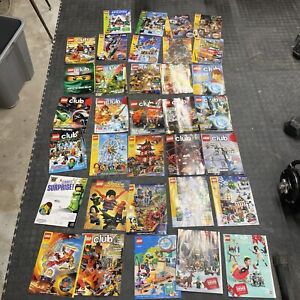 Lot Of 64 Lego Magazines - Club Magazines - Summer, Winter Catalogs - Bionicles