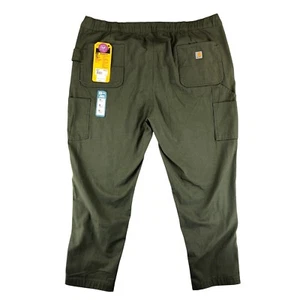 Carhartt Women's 2X 20-22 Force Relaxed Fit Ripstop Work Pant Tapered Leg Green - Picture 1 of 12