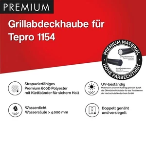 Premium Grill Abdeckhaube für Kugelgrill Tepro 1154 - Bild 1 von 6