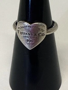 TIFFANY & CO Please Return To Tiffany & Co Silber Herz Siegelanhänger R (TDW038591) - Bild 1 von 6