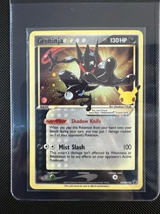 Pokemon TCG Greninja Gold Star SWSH144 Celebrations Black Star Promo Holo LP - Picture 1 of 2