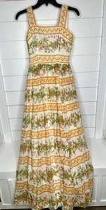 Lanz Sunrise Maxikleid orange geblümt Small - Bild 1 von 12