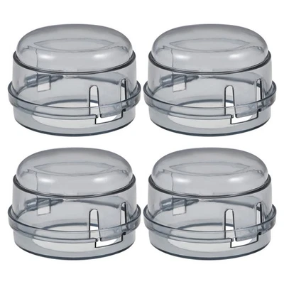 4 Pcs Gas Safety Case Stove Knob Covers Plastic Protector for Child Safety - Image 1 of 4