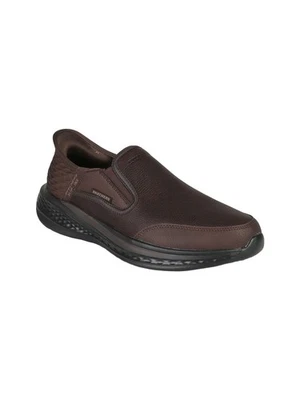 Skechers Slade Cooper Scarpe uomo in pelle slip- on - moro - Immagine 1 di 4