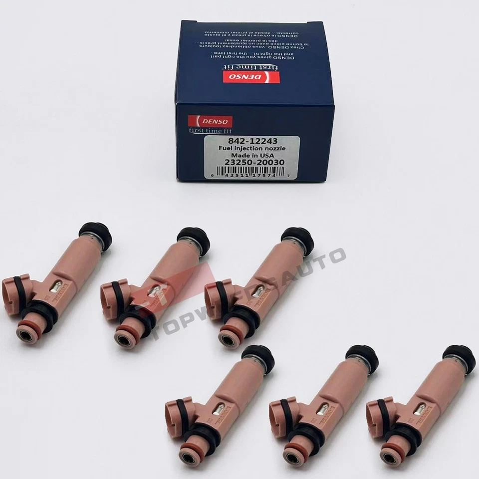 6Pcs Denso Fuel Injectors 23250-20030 For 2002-2008 Lexus Toyota 3.0L 3.3L V6 Foto 1 de 4