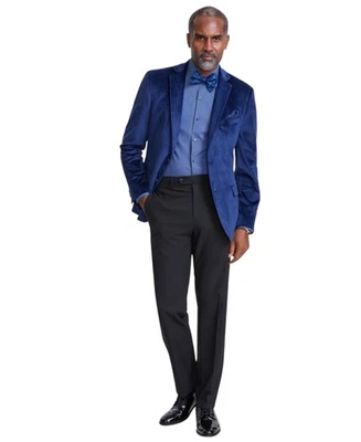 Blazer Abrigo Deportivo Alfani Para Hombre Calce Ajustado 38 S Azul Sólido Foto 1 de 3
