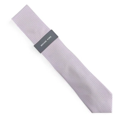 Corbata Michael Kors Para Hombre Exeter Mini Patrón Clásica 3" Mezcla Seda Rosa Foto 1 de 4