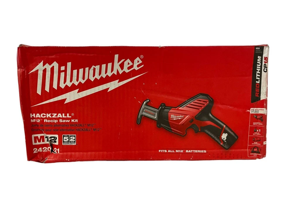 Milwaukee 2420-21 M12 HACKZALL Reciprocating Saw Battery Kit - Image 1 of 1