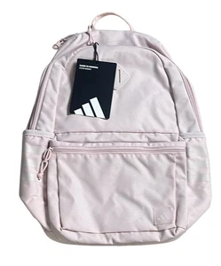 Adidas Classic 3S 5 Backpack Sandy Light Pink Padded Straps New with Tags - Picture 1 of 4